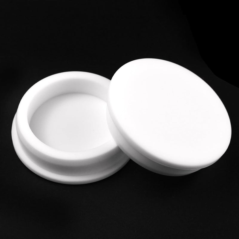 BOPOREAE 2 Pcs 63.6 mm/2.51 in Silicone Rubber Plug for 62.6 mm Round Holes, Waterproof T Type Rubber Stoppers, Soft Flexible Snap-On Seal Plugs Tube Pipe End Cover Caps Insert, White - Image 1